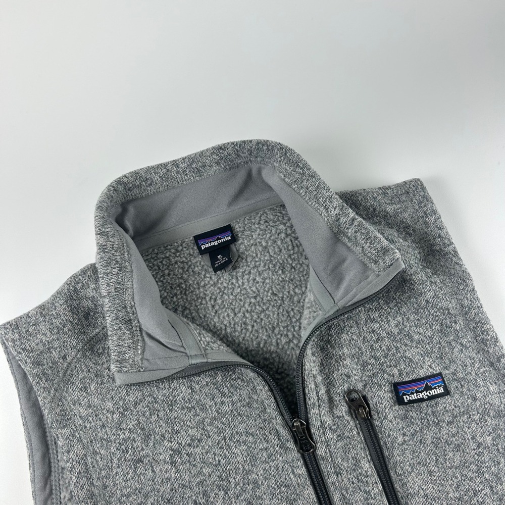 Patagonia Kids XL 14 Better Sweater Vest Grey Heather Full Zip Fleece